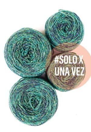 Chic Tweed. Combo Esmeralda Azul. Pack 330 gramos.