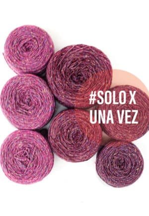 Chic Tweed. Combo Frambuesa.Mora.Bordeaux . Pack 700 gramos